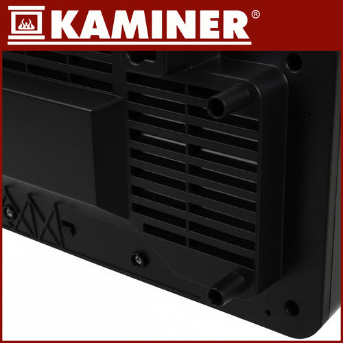 Električna Zidna Toplinska Zavjesa s WiFi, Daljinskim i Timerom 50 x 18 x 13 cm Crna