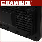 Električna Zidna Toplinska Zavjesa s WiFi, Daljinskim i Timerom 50 x 18 x 13 cm Crna