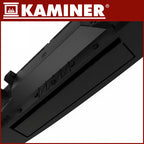 Električna Zidna Toplinska Zavjesa s WiFi, Daljinskim i Timerom 50 x 18 x 13 cm Crna