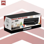 Električna Zidna Toplinska Zavjesa s WiFi, Daljinskim i Timerom 50 x 18 x 13 cm Crna