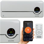 Električna Zidna Zavjesa za Zrak s Grijanjem 50 x 18 x 13 cm Bijela WiFi