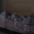 Električni Grijač s Efektom Plamena 2000W, 49 x 33 x 21 cm, Crni