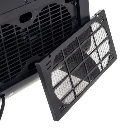 Električni Grijač s Efektom Plamena 2000W, 49 x 33 x 21 cm, Crni
