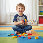 Senzorne Gumene Kocke za Djecu, 30 Komada u Kutiji, Višebojne, 20 x 12 cm