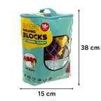 Senzorne Gumene Kocke Za Djecu, 80 Komada, Višebojne, U Koferu 38 x 15 cm