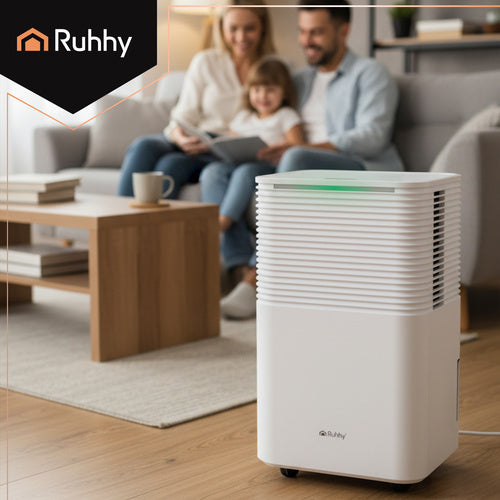 Odvlaživač Zraka 12L/24h s WiFi, Timerom i 2L Spremnikom, Bijeli