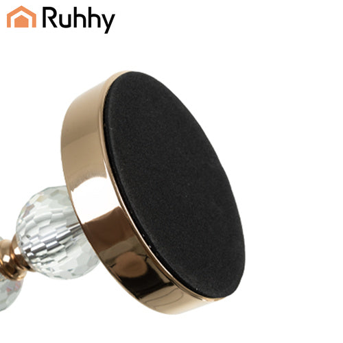 Set Svijećnjaka i Lampiona od Stakla 3 Komada Zlatni 41 x 12 cm