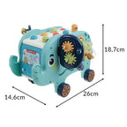 Interaktivni Slon Montessori Puzzle 18,7 x 26 x 14,6 cm Višebojni