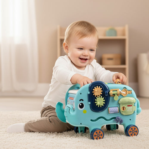 Interaktivni Slon Montessori Puzzle 18,7 x 26 x 14,6 cm Višebojni