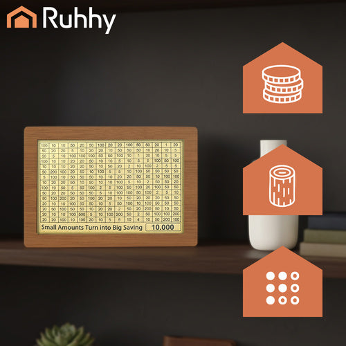 Drvena Kasica Prasica s Križaljkom 20 x 14.5 x 7.7 cm Prirodno Drvo