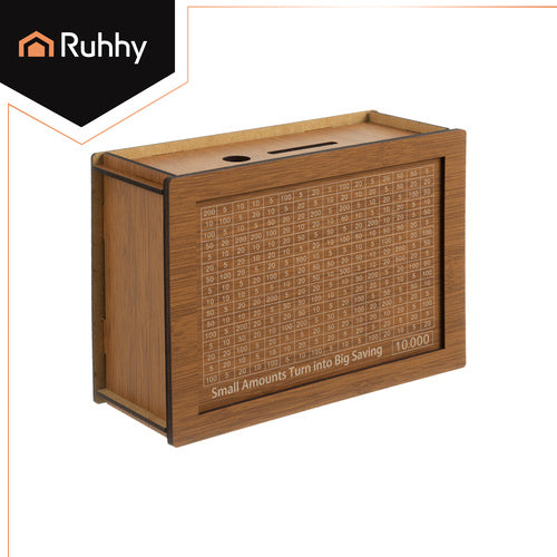 Drvena Kasica Prasica s Križaljkom 20 x 14.5 x 7.7 cm Prirodno Drvo