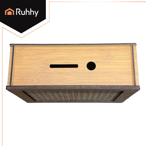 Drvena Kasica Prasica s Križaljkom 20 x 14.5 x 7.7 cm Prirodno Drvo