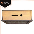 Drvena Kasica Prasica s Križaljkom 20 x 14.5 x 7.7 cm Prirodno Drvo