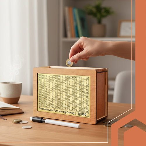 Drvena Kasica Prasica s Križaljkom 20 x 14.5 x 7.7 cm Prirodno Drvo