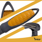 Dvoredni Češalj s Rotirajućim Zupcima za Pse i Mačke 17.5 x 11.5 x 3 cm Sivo-Žuti