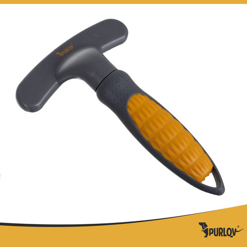 Dvoredni Češalj s Rotirajućim Zupcima za Pse i Mačke 17.5 x 11.5 x 3 cm Sivo-Žuti