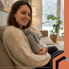 Gumena Termofor Boca s Navlakom 1.8L Siva/Bež 33x21 cm