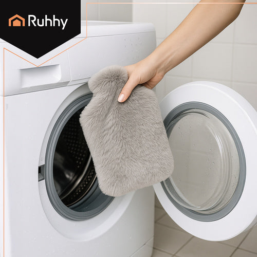 Gumena Termofor Boca s Navlakom 1.8L Siva/Bež 33x21 cm