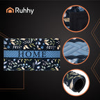 Otirač za Vrata 75x45 cm Crno-plavi