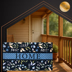 Otirač za Vrata 75x45 cm Crno-plavi