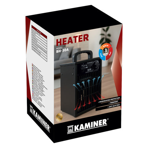 Električna grijalica, Električni Grijač 3000W s Termostatom i IPX4 Zaštitom