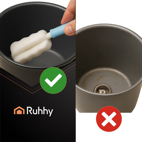 Električni Pjenjač Za Mlijeko s LED Zaslonom 500W Crni 21 x 15 x 10 cm