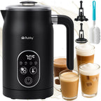 Električni Pjenjač Za Mlijeko s LED Zaslonom 500W Crni 21 x 15 x 10 cm