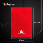 Božićni Ručnici Set od 3 Komada 30x40 cm Crveni Zeleni Bijeli Pamuk