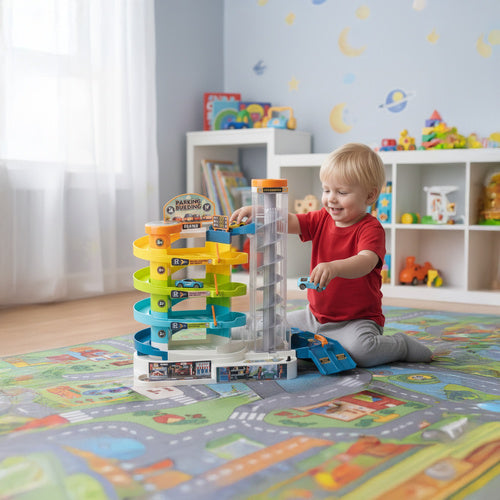 Velika Garaža s Liftom za Autiće, 5 Katova, 42 x 13 x 34.5 cm