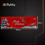 Božićni Protuklizni Tepih 160x50 cm Crveni