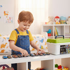 Set Motornih Autića u Koferu, 50 Komada, Višebojni