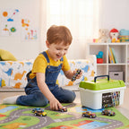 Set Motornih Autića u Koferu, 50 Komada, Višebojni