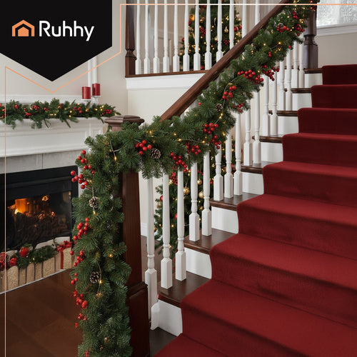 Božićna Girlanda za Bor 2.7 m Zelena, Debljina 29 cm