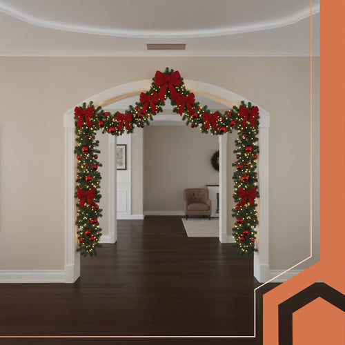 Božićna Girlanda za Bor 270 cm, Zelena, Širina 29 cm