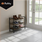 Stalak za Cipele s 3 Police 79 cm Crni