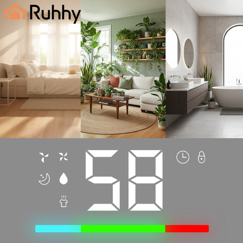 Odvlaživač Zraka 20L/24h s WiFi, Timerom i 4.3L Spremnikom, Bijeli