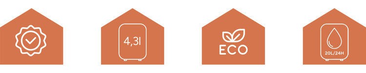 Odvlaživač Zraka 20L/24h s WiFi, Timerom i 4.3L Spremnikom, Bijeli