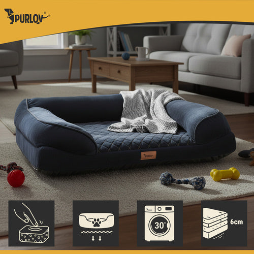 Ortopedski Krevet za Kućne Ljubimce S 65x55x18 cm Crni