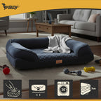 Ortopedski Krevet za Kućne Ljubimce M 80x65 cm Crni