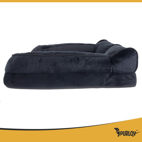 Ortopedski Krevet za Kućne Ljubimce M 80x65 cm Crni