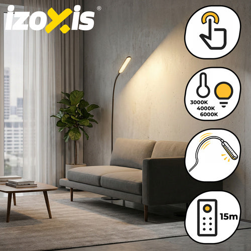 LED Podna Lampa 180 cm - Crna
