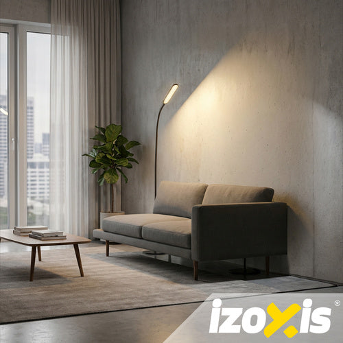 LED Podna Lampa 180 cm - Crna