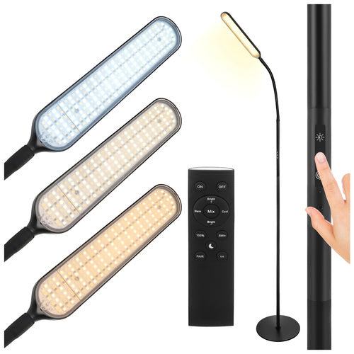 LED Podna Lampa 180 cm - Crna