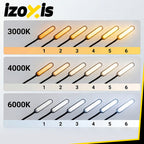 LED Podna Lampa 180 cm - Crna
