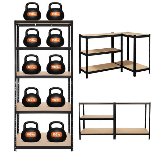 Metalne Police 222x100x45cm - 1000kg
