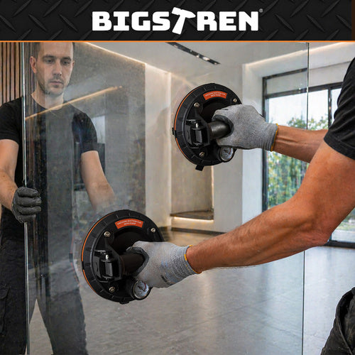 Vakuum hvataljka s Pumpom i Manometrom - Set od 2 (do 200 kg po komadu)