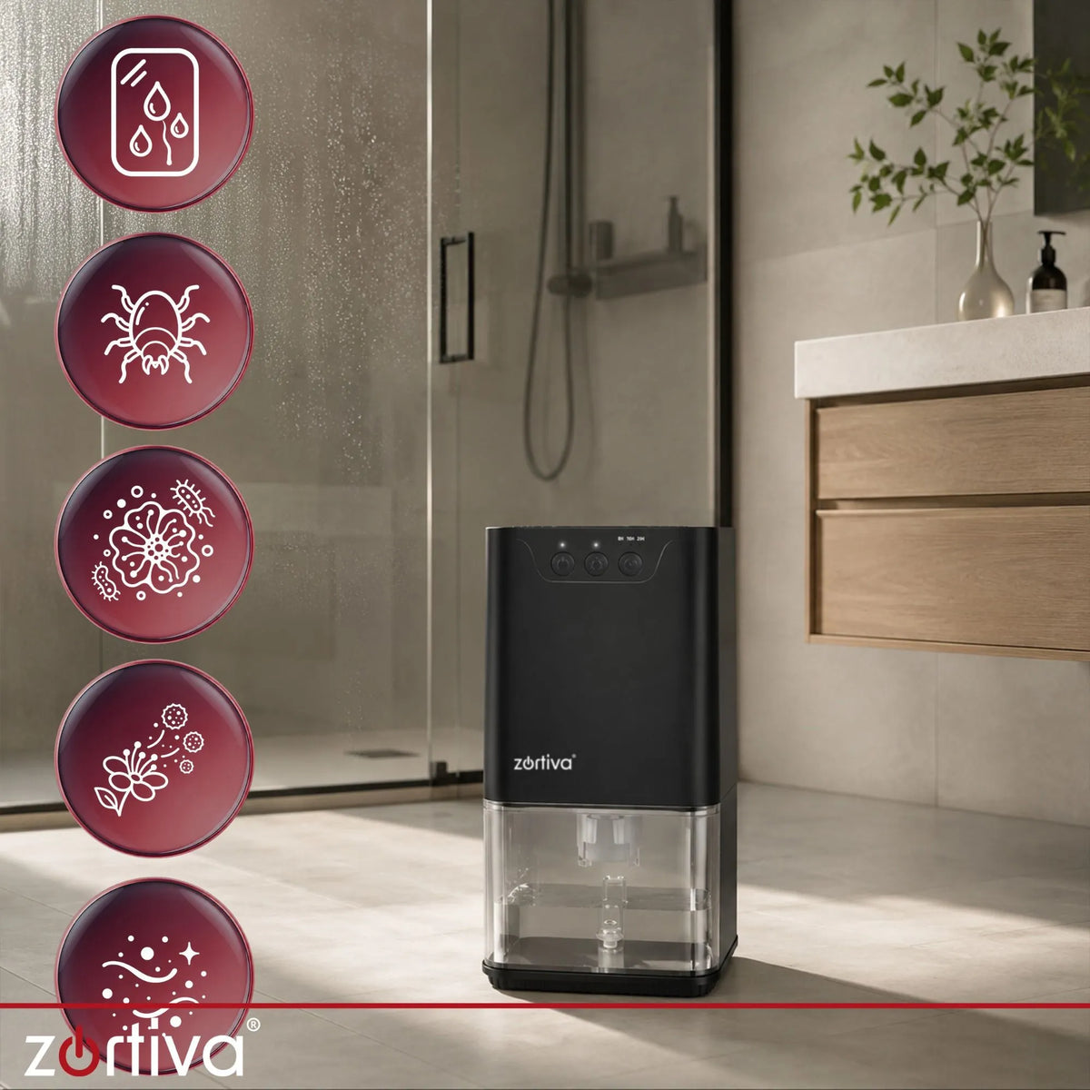 Odvlaživač Zraka 1400ml - 380 ml/24h - Crni
