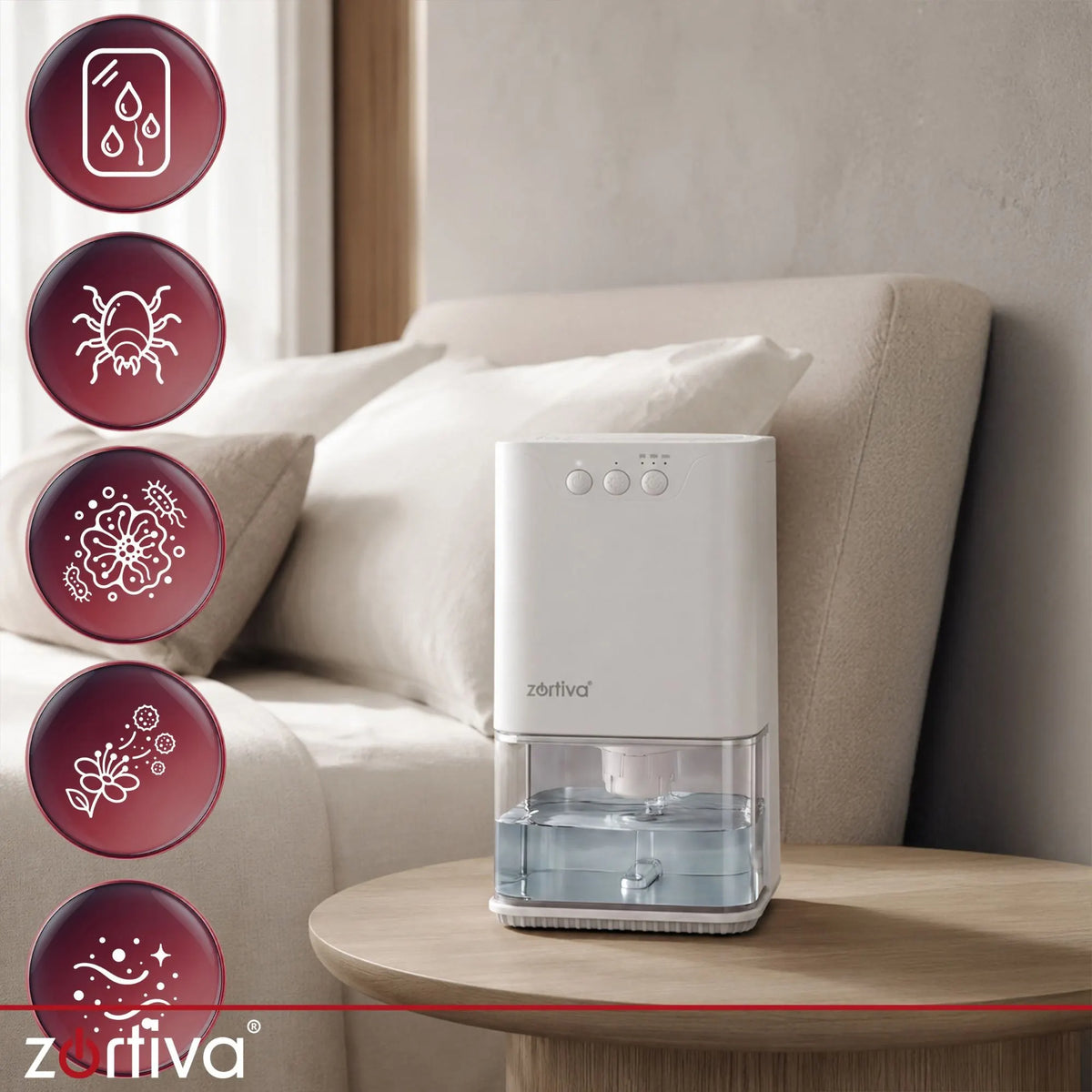 Odvlaživač Zraka 1400ml - 380 ml/24h - Bijeli