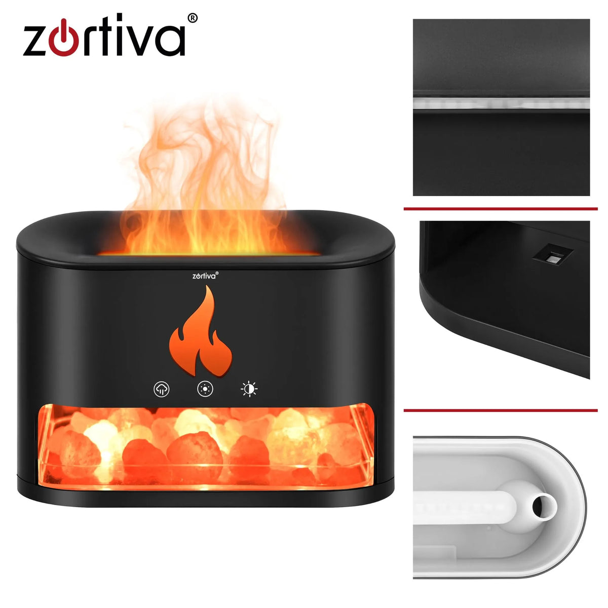Aroma Difuzor - Ovlaživač 250ml s Efektom Kamina