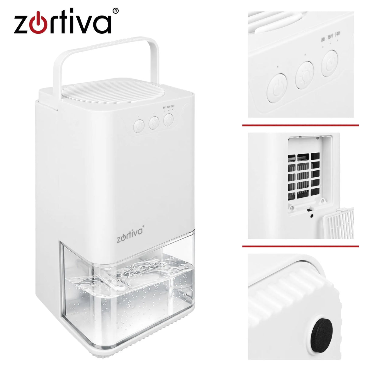 Odvlaživač Zraka 1400ml - 380 ml/24h - Bijeli